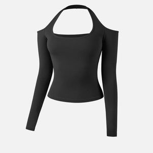 OGL move long sleeve halter.